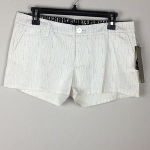 SOLD!!! New, Volcom Cream Shorts with Small Colorful Dots